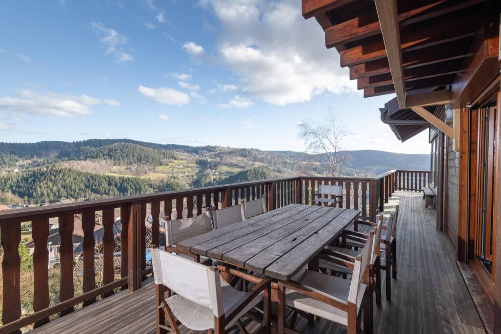 Luxueux Chalet Avec Vue Sur Les Pistes Et Le Hohneck Le Tholy Exteriér fotografie
